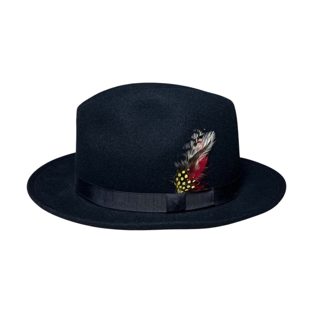 THE FLAMEKEEPERS HAT CLUB Torch MB Black Fedora Wool Felt HARLEM NEW YORK Size M - Picture 11 of 11